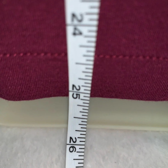 Ann Taylor burgundy long sleeve M top - Picture 4 of 8